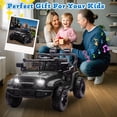 thumbnail image 6 of Track Seven 24V Kids Ride on Truck, 2WD Electric Car with Remote Control, Bluetooth, Music, LED Lights, 4-Wheel Suspension, Power Display, 24V Ride on Toy Car for Boys Girls Aged 3+, Black, 6 of 8