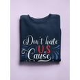 thumbnail image 3 of 4Th July Independence Day Banner Sweatshirt Women -Image by Shutterstock, Female Large, 3 of 4