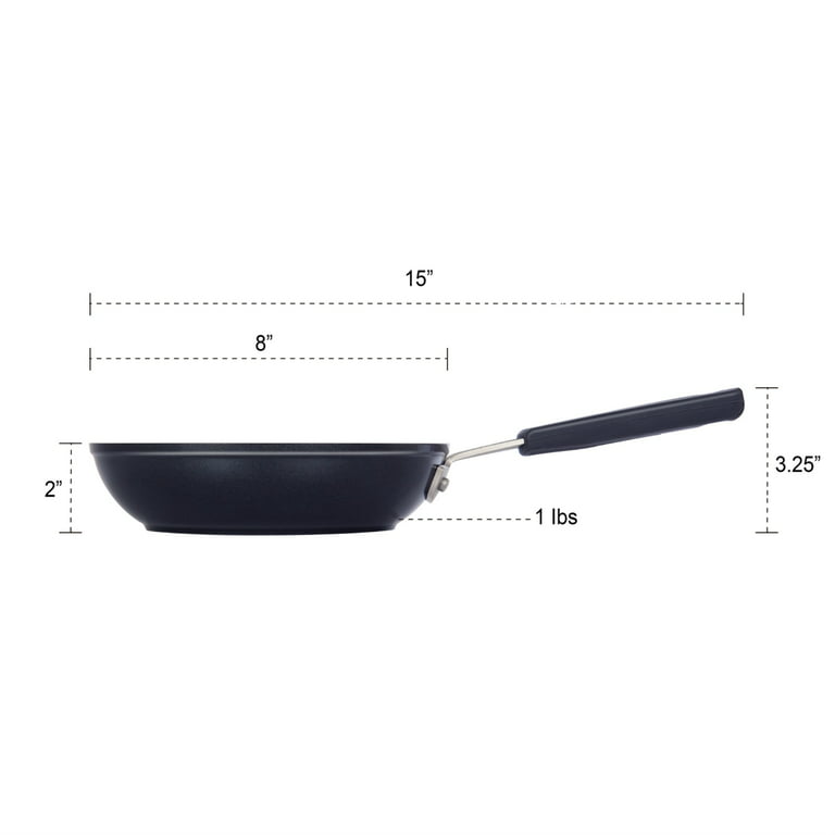 MasterPan Black Granite Ultra Non-Stick 7 in Cast Aluminum Sauce Pan with Glass Lid
