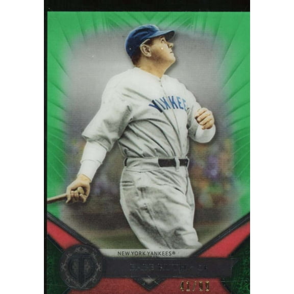 Babe Ruth (crease on back) Card 2017 Topps Tribute Green #1