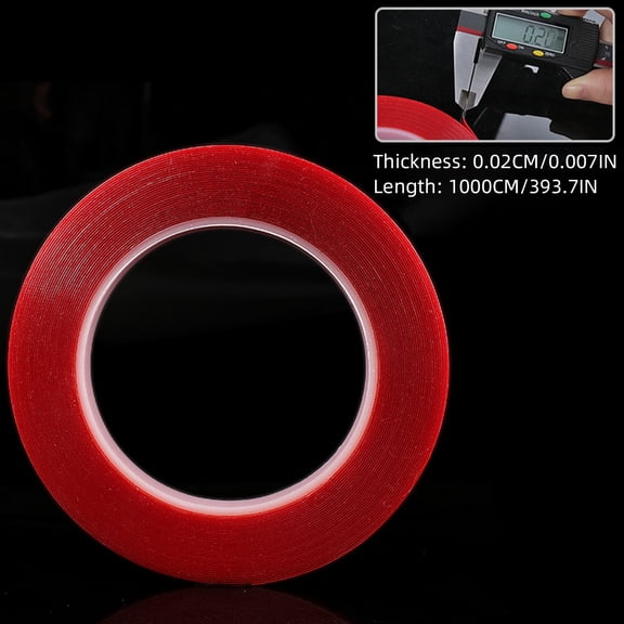 Acrylic Double Nail Style Template & Color Card Transparent Nano Traceless Tape for Gel Design & DIY Nail Decoration