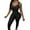 Black, variant on Jumpsuits for Women Tummy Control Long Bodysuits for Women Full Length Yoga Full Body Suit