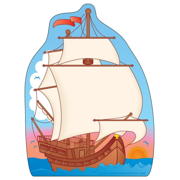 SHAPES ETC. Large Notepad - Ship