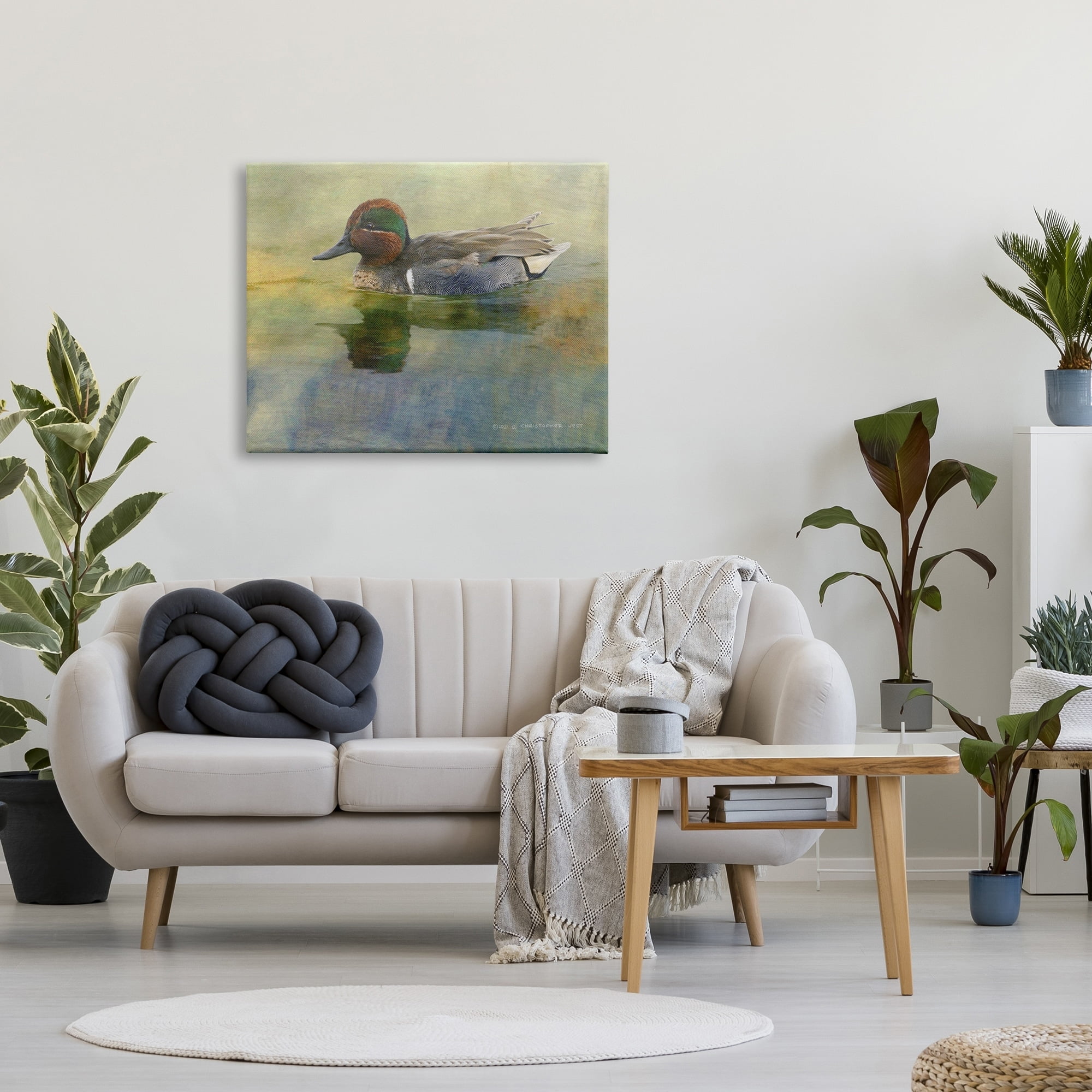 Stupell Wild Duck Nature Pond Wildlife Animals & Insects Photography Gallery Wrapped Canvas Print Wall Art