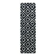 thumbnail image 2 of Unique Loom Trellis Shag Collection Area Rug - Ruth (2' x 7' Runner Black and White/Ivory), 2 of 10