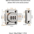 thumbnail image 2 of Cabinet Password Latch, Keyless Cabinet Lock, Cabinet Latch, Combination Latch, Combination Lock, Easy To Install, Privacy Lock, For One-way Door, Cab, 2 of 5