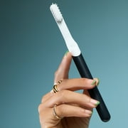 Quip Sonic Adult Electric Toothbrush Soft Bristles Built-in Timer + Travel Case, Sage Green