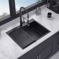 thumbnail image 3 of Rainlex 28"x22"x9"，Drop-in Single Bowl Stainless Steel Kitchen Sink，Include 3  Accessories, 3 of 4