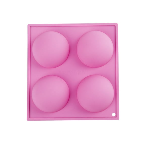 Exywaves Silicone Molds 4 Cups Half Ball Sphere Cake Muffin Chocolate Cookie Baking Mould