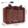 thumbnail image 3 of Wooden Piggy Bank With Coin Slot For Children Brown Home Decoration And Financial Education, 3 of 8