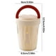 thumbnail image 3 of Vaso portátil con cuchara, recipiente para picnic, gran capacidad, plástico sellado y hermético, ideal para ensaladas, fácil de guardar, para acampar, para viajes, plegable, duradero,, 3 of 8