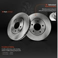 thumbnail image 2 of Disc Brake Rotors for Chrysler Town & Country 01-07 Voyager Dodge Caravan Front, 2 of 7