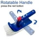 thumbnail image 3 of Pool Brush for Step & Corner, Rotatable Hand Scrub Brush with Fine Bristles for Cleaning Swimming P, 3 of 5