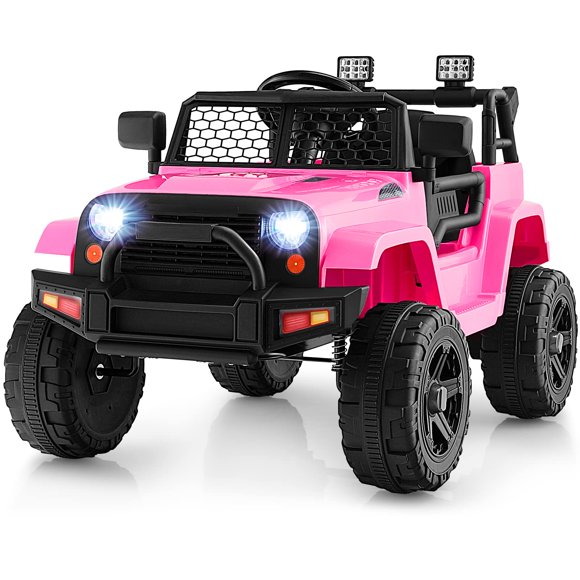 Camión Ride on Car Costzon a batería de 12 V con mando a distancia, color rosa