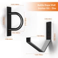 thumbnail image 3 of Steel Battle Rope Wall Mount Kit w/Anchor & Storage Hook - Matte Black Secure Mounting | Durable Steel Battle Rope Holder for Home and Gym Use, 3 of 4