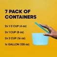 thumbnail image 4 of MR. LID Premium Attached Food Storage Containers, Permanently Attached Plastic Lid, Never Lose & Space Saving Organization (10), 4 of 4