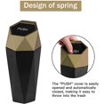 thumbnail image 4 of Car Trash Can with Lid, Diamond Design Small Automatic Portable Trash Can for Car Home Office, 4 of 6