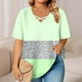 thumbnail image 2 of Bixock Women's Maternity Tops Casual Fashion V-Neck Short Sleeve Oversized Maternity T-Shirt, 2 of 5