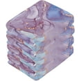 thumbnail image 3 of Blue Purple Marble Texture Washcloth 12x12in Set, 6 Pack Absorbent Cotton Towel Square Kitchen Dishes Towels, Soft Cleaning Face Hand Towel Fast Drying Wash cloth, 3 of 7
