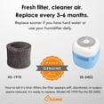 thumbnail image 5 of Crane Mist Free Evaporative Humidifier, 0.5 Gal Top Fill, Wick Filter, Quiet Easy Clean Air Humidifier for Bedroom, Baby Nursery & Home, Dishwasher Safe Tank, 3 Speeds, Blue/White, 5 of 8