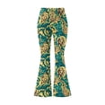 thumbnail image 6 of Cutuoiiu Womens Trendy Watercolor Print Flared Pants with Elastic Waistband for Fitness and Casual Outings Gift, 6 of 7