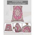 thumbnail image 7 of Boho Pink Pillow Covers King Size 2 Pack, Middle Century Boho Geometric Abstract Southwestern Soft Bed Throw Pillowcases Breathable Cooling Long Lumbar Body Pillow Sham Cover for Bed Sofa 20''x36'', 7 of 7