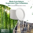 thumbnail image 3 of Platos desechables OasisSN de 7" 128 unidades compostables de alta resistencia, 3 of 7