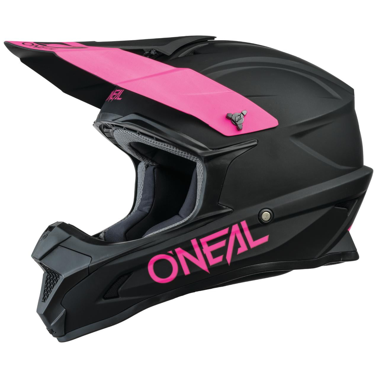Oneal 2022 Womens 1 SRS Offroad Helmet Black/Pink X-Large
