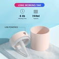 thumbnail image 2 of Mistaha Mini Humidifier Mist Air Purifier Quite Auto Shut-off USB Powered with LED Night Light Portable Humidifiers for Car Home Office, 2 of 8