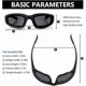 thumbnail image 4 of 3 Pair Motorcycle Riding Glasses Padding Goggles Uv Protection Dustproof Windproof Motorcycle Sunglasses For Outdoor Actives, 4 of 4