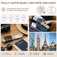 thumbnail image 4 of Dual Voltage Hair Dryer Brush, Aima Beauty 4 in 1 Travel Hair Dryer for Hair Styling, 2.3 Inch Ionic Blow Dryer Brush, Good for Travel and Gift, Champagne Silver, 4 of 8