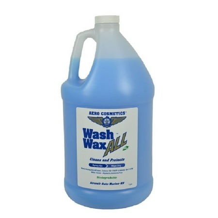 Aircraft Wash (Wash Wax ALL 1 Gallon. Wet or Waterless Car Wash Wax. Aircraft Quality Wash Wax for your Car RV &)