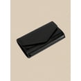 thumbnail image 5 of REMANLAN Women's Glossy Patent Leather Envelope Evening Clutch Purse, Black, 5 of 9