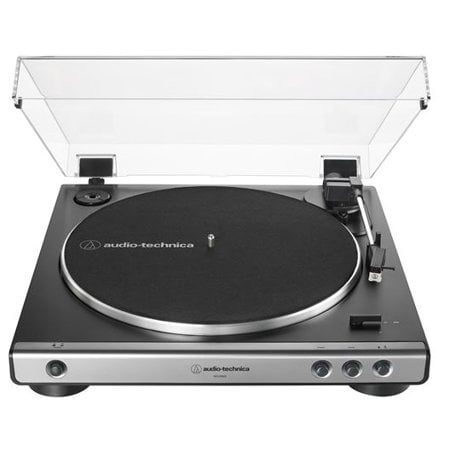  Audio-Technica At-LP60X-BW Fully Automatic Belt-Drive Stereo  Turntable, Hi-Fi, 2 Speed, Dust Cover, Anti-Resonance, Die-Cast Aluminum  Platter Brown : Electronics