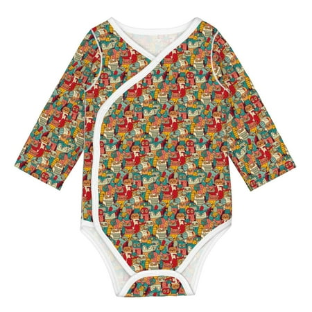 

Coaee Funny Owl Bird for Soft Cotton Baby Long-Sleeve Bodysuit Girls Boys Bodysuit Romper