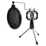 Rockville Podcasting Bundle - RMC-XLR Microphone & Tripod Stand With Boom Arm
