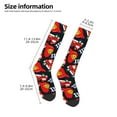 thumbnail image 2 of KLL Fire Rescue With Red Helmet And Truck Print Cool Socks Men's Women's Crew Socks Funny Crazy Novelty Stockings, 2 of 6
