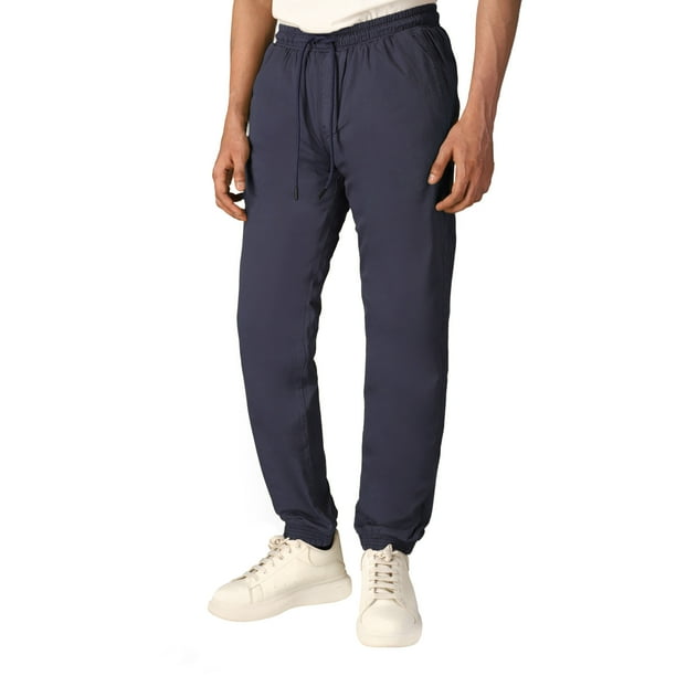 WHITEDUCK Jogger Pants for Men Relaxed Fit Cotton Drawstring