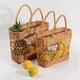 thumbnail image 1 of Bolsas de almacenamiento tejidas para picnics y salidas Organizador de maquillaje colgante Bolsa de viaje hecha a mano para mujeres Cesta de compras 32cm, 1 of 7
