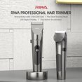 thumbnail image 2 of RIWA Recortadora de cabello profesional Pantalla LED lavable Cabello eléctrico recargable, 2 of 8