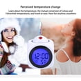 thumbnail image 4 of LSLJS Projection Digital Alarm Clock with Weather Stations Digital LCD Wall Projection Alarm Clock Temperature Display Colorful LED Time Temperature Display, Electronic Clock, 4 of 7