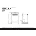 thumbnail image 6 of Fine Fixtures Opulence Collection 24 in. W x 18 in. D x 33 in. H Bathroom Vanity in White Matte with White Carrara Sintered Stone Sink - Chrome hardware, 6 of 8