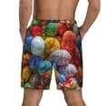 thumbnail image 4 of Goofa Easter Eggs Printed Men's Swim Trunks Board Shorts Quick Dry Mens Swimming Trunks with Compression Liner,Breathable Fit Hawaii Beach Shorts-, 4 of 9