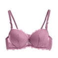 thumbnail image 3 of Rvasteizo Women Lace Bra Soft Underwire Lace Splice Breathable Light Wear, 3 of 5