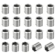 thumbnail image 1 of Unique Bargains Adaptateurs de Filetage Manchon Réducteur Écrou 20 Pcs M10x1.5 Mâle à M8x1.25 Femelle Réparation Insert Écrou 10mm, 1 of 7