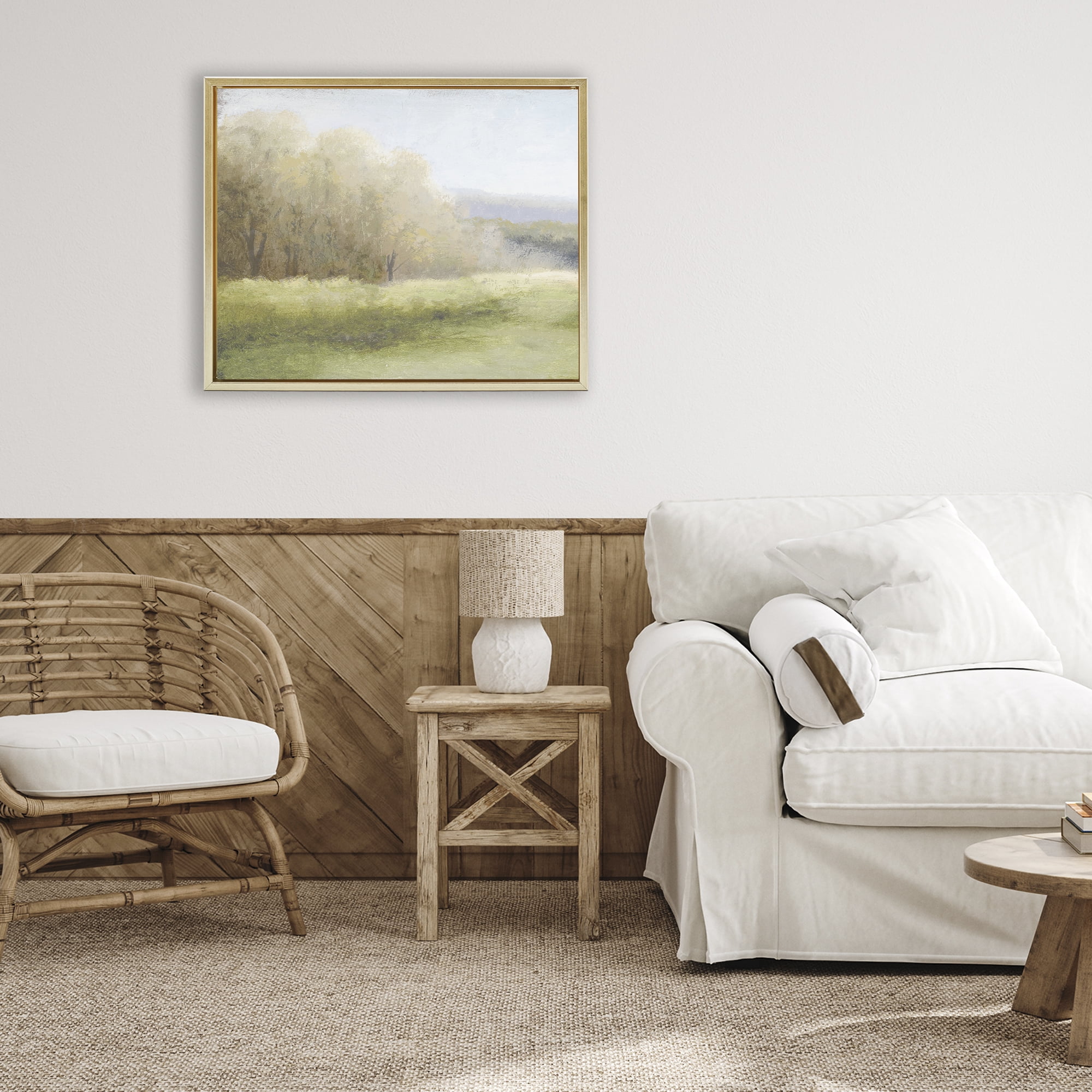 Stupell Industries Within a Familiar Place Landscape Gold Framed Floater Canvas Wall Art, design by Michael Marcon