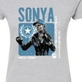 thumbnail image 3 of Mortal Kombat - Sonya Mortal Kombat - Juniors Fitted Graphic T-Shirt, 3 of 5