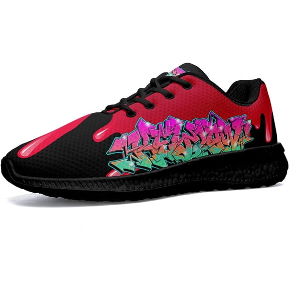 Coolcustomize Custom Chunky Sneakers for Women, Colorful Painting Dad Shoes Lightweight Running Cute Sneakers Comfort Casual Fashion Athletic Shoes for Personality Girl
