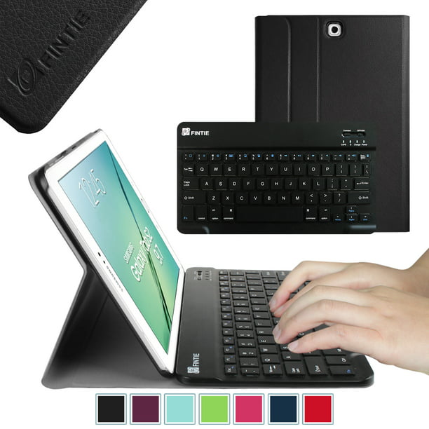 Kinematica Bijwerken Penetratie Fintie Keyboard Case for Samsung Galaxy Tab S2 9.7 Tablet - Slim Shell  Cover with Bluetooth Keyboard, Black - Walmart.com