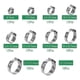 thumbnail image 2 of 131PCS Single Ear Hose Clamps, Stainless Steel PEX Clamps, Stepless Clamps for Pipe Fittings, Compression Ring Clamps, 2 of 5